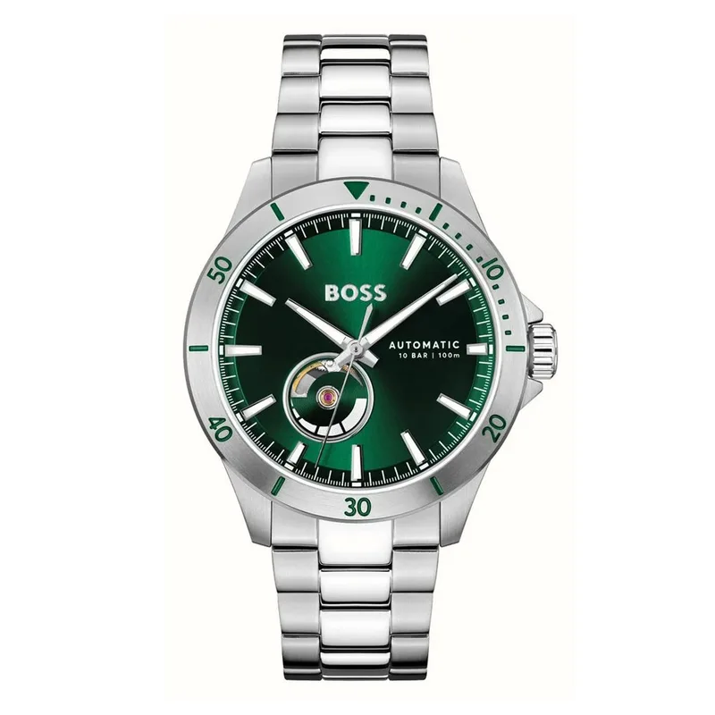 BOSS Troper Automatic Silver Stainless Steel Bracelet 1514200
