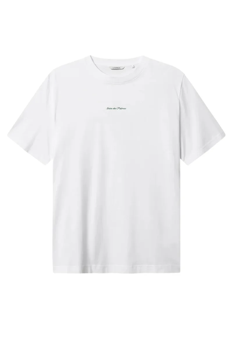 ΑΝΔΡΙΚΟ T-SHIRT GABBA NIGEL NBH ΚΟΝΤΟΜΑΝΙΚΟ ΜΕ ΤΥΠΩΜΑ ΛΕΥΚΟ