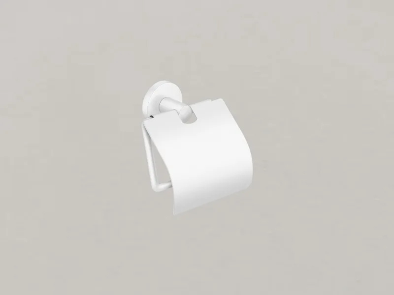 Χαρτοθήκη με καπάκι Sanco 121217-Μ101 White Mat