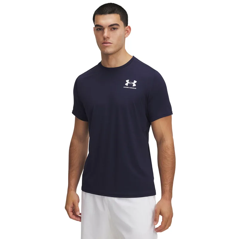 T-shirt Under Armour Heatgear Fitted SS Tee Midnight Navy/ White L