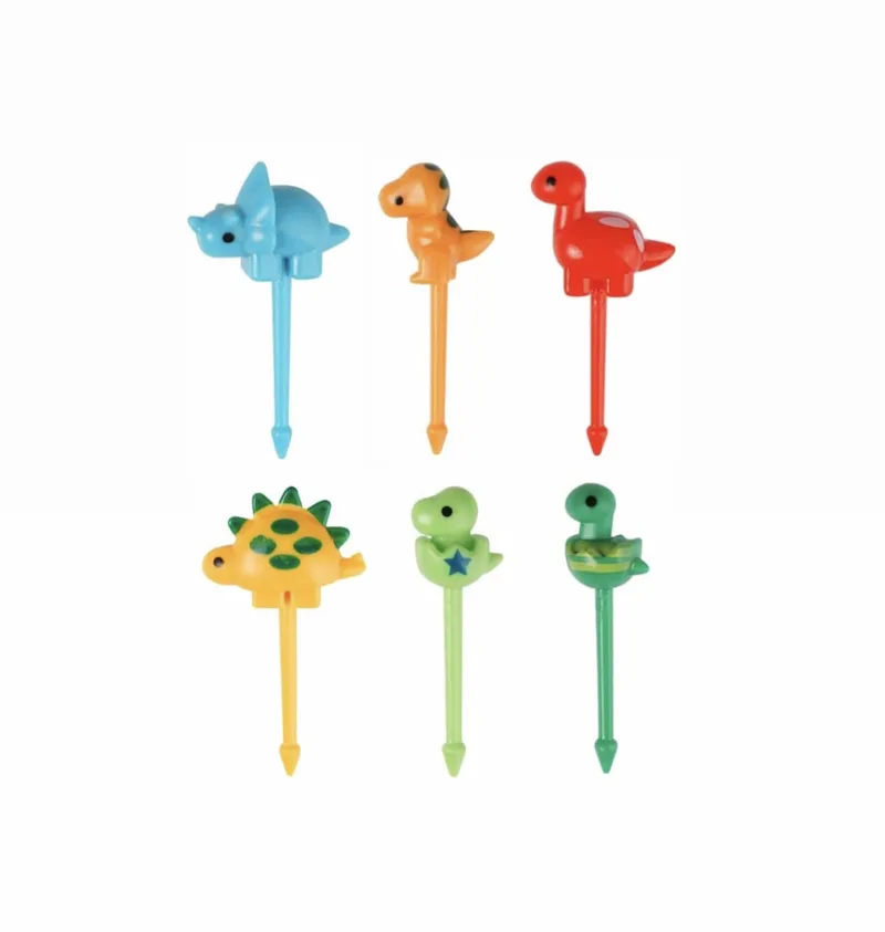 Food Picks Dinosaurs 6pcs