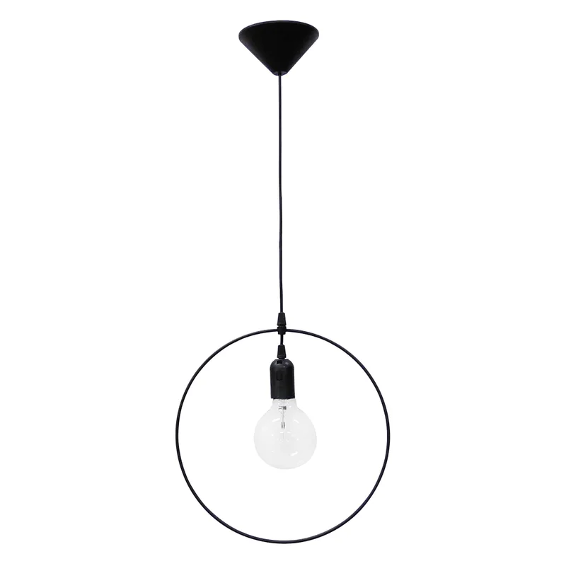 Φωτιστικό Οροφής Μονόφωτο Heronia Kyklos 34-0038 Black