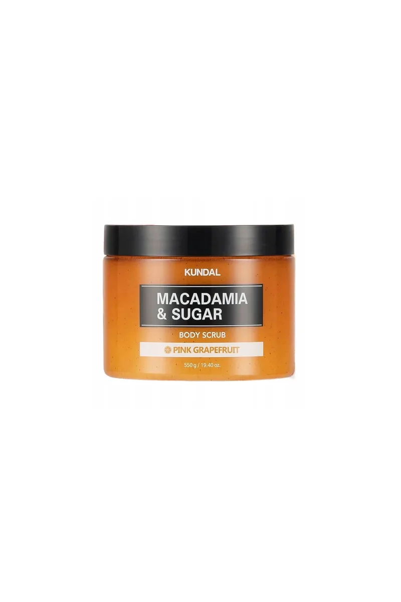 Kundal Macadamia & Sugar Body Scrub - Ροζ Grapefruit 550 gr - 8809568749039