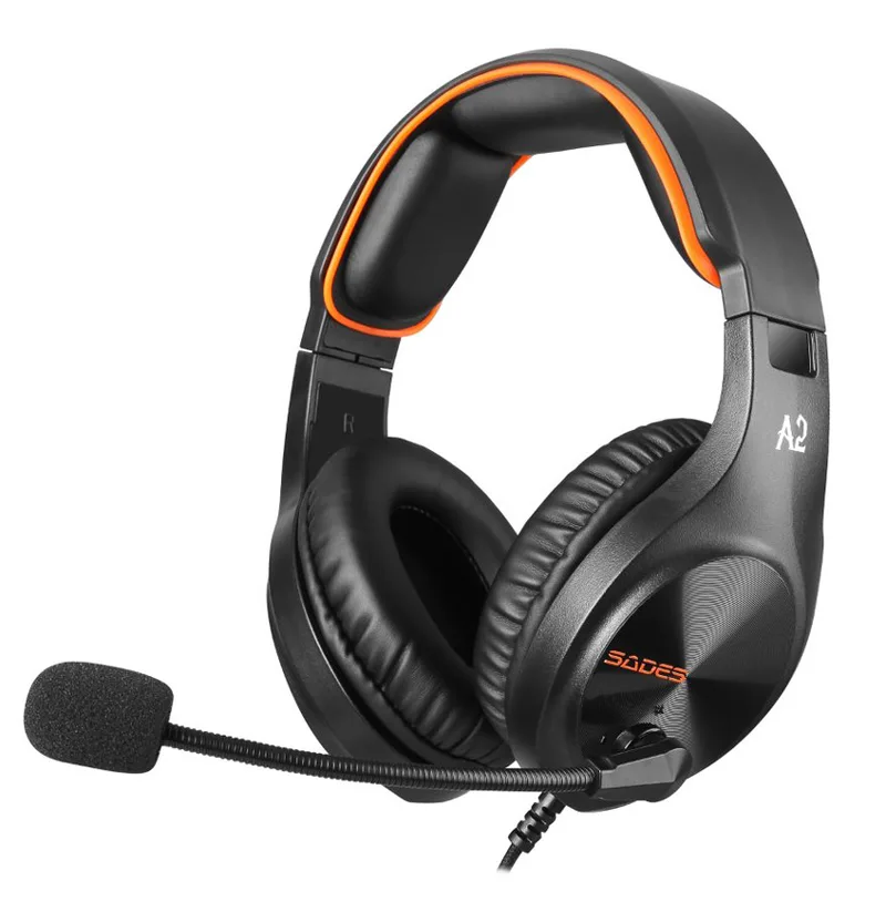 SADES Gaming Headset A2 multiplatform 3.5mm μαύρα AKOUSTIKA2