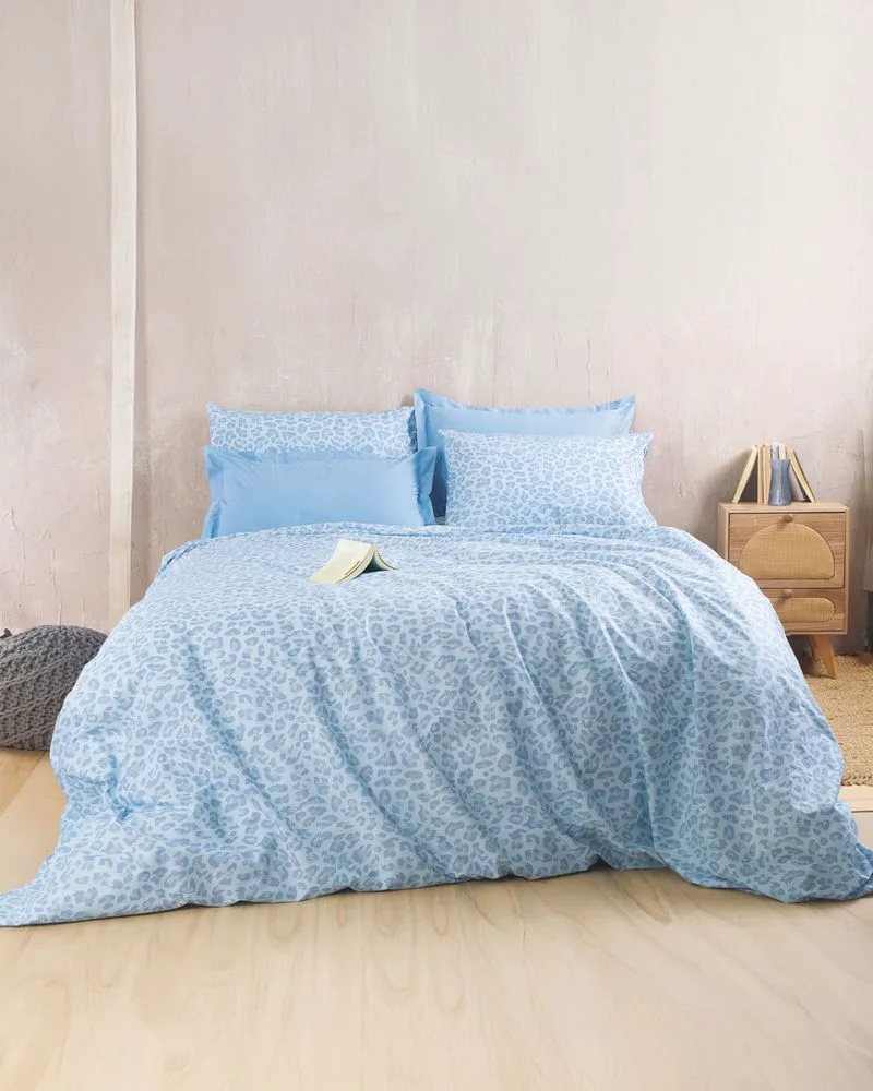 ΣΕΤ ΣΕΝΤΟΝΙΑ ΥΠΕΡΔΙΠΛΑ RYTHMOS NALA ΜΠΛΕ 230X260CM