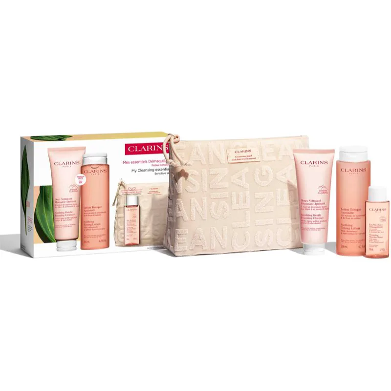 Clarins Cleansing Essentials Sensitive Skin σετ δώρου για όλους τους τύπους επιδερμίδας
