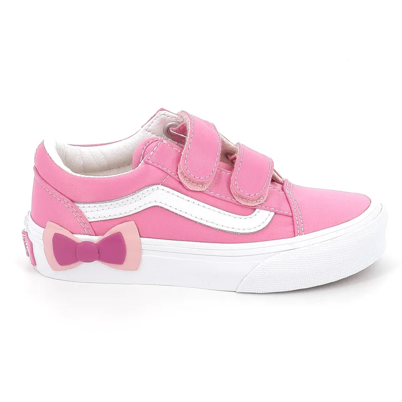Παιδικό Χαμηλό Casual για Κορίτσι Vans Old Skool V Bow Χρώματος Ροζ VN000EDCFRQ1