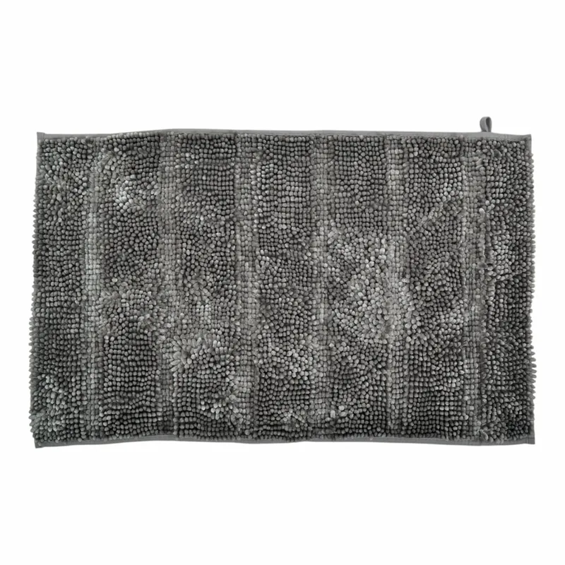 Πατάκι Μπάνιου Σενιλ Γκρι Με Sebs Βάση 50x80cm