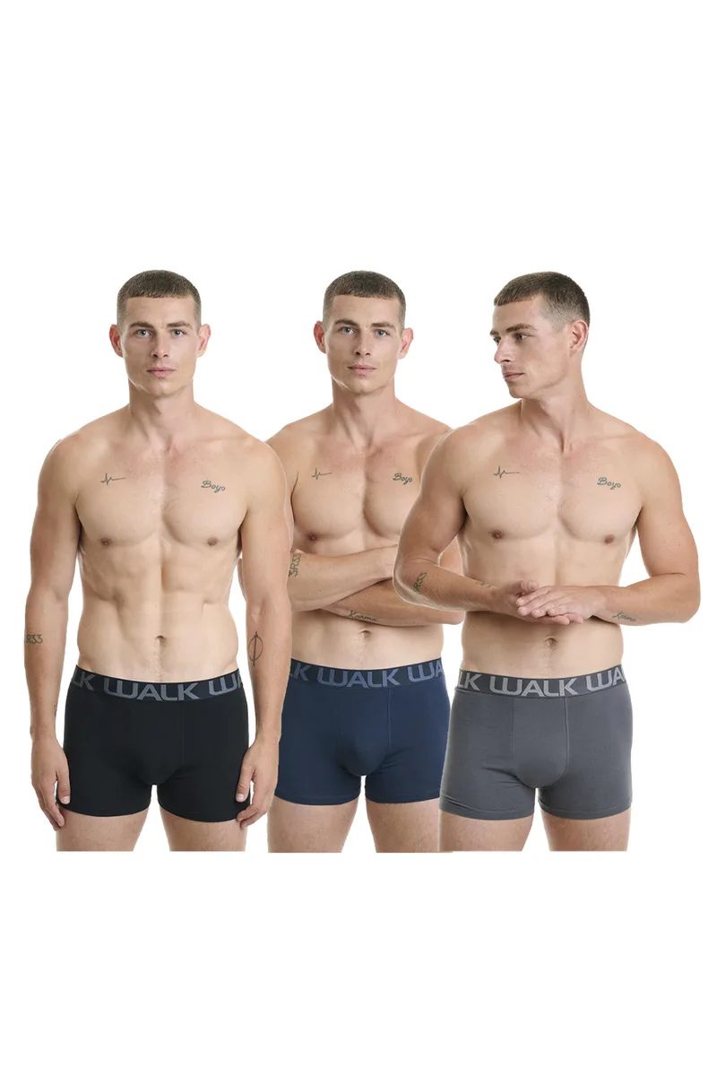 Walk Ανδρικά boxer Stretch Cotton (3τμχ.) - W1753-4-020310