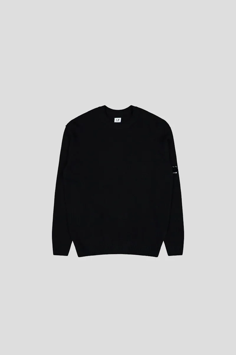 C.P. COMPANY Ανδρικό Μαύρο Knitted Crewneck Sweater