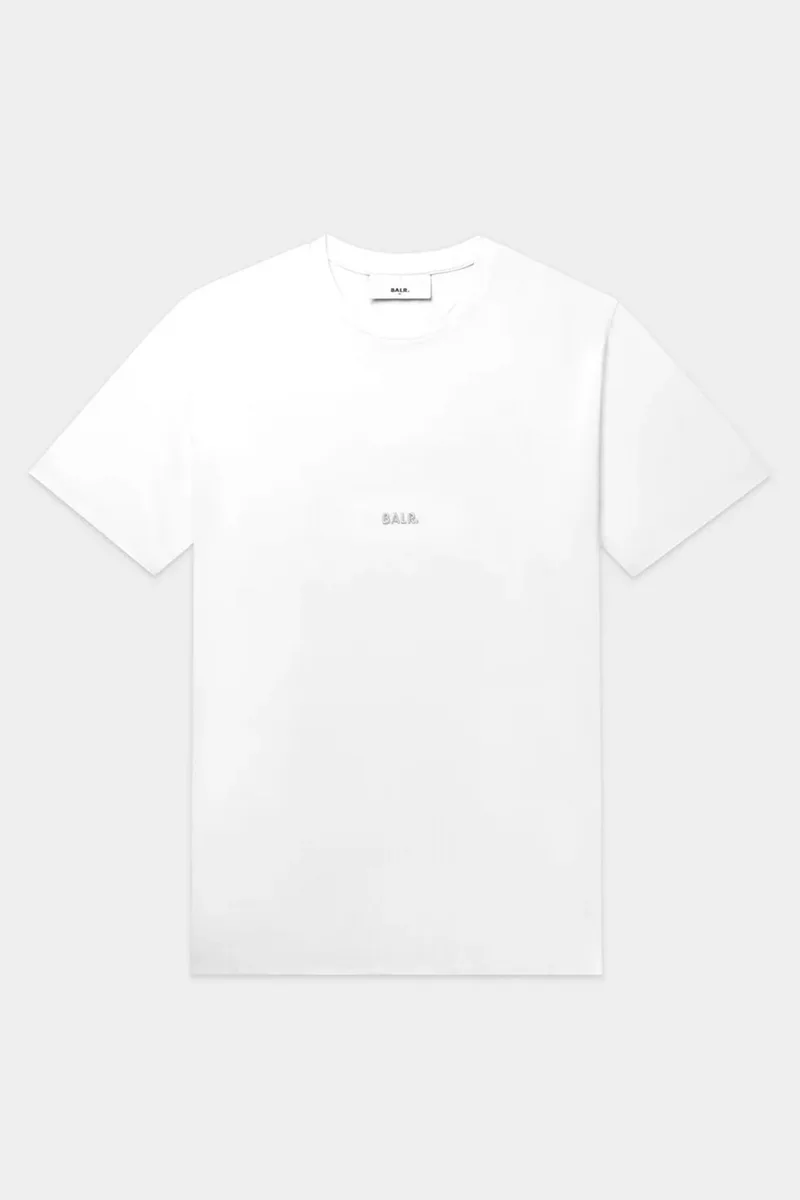 BALR. T-SHIRT SLIM FIT LOGO ΛΕΥΚΟ