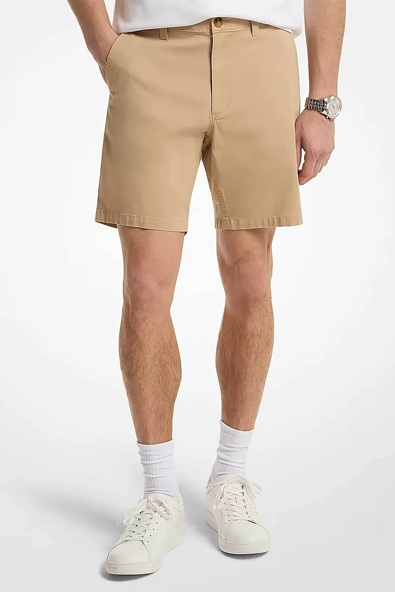 Michael Kors ανδρική βερμούδα chino Regular Fit - CS5304ZDR2 Μπεζ