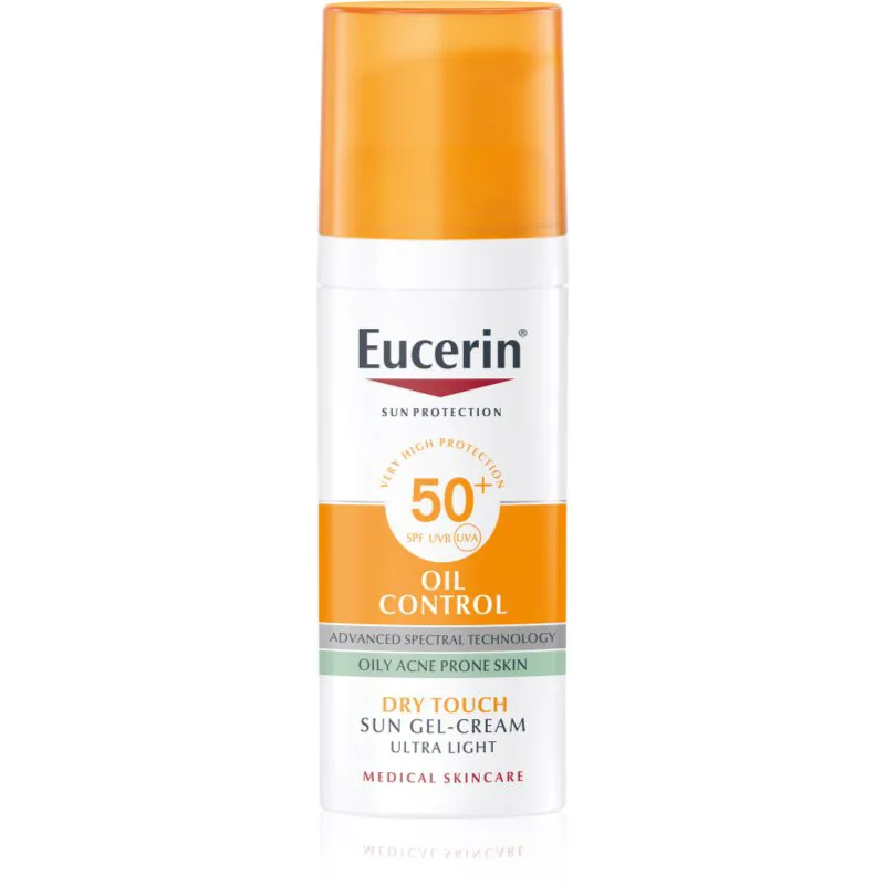 Eucerin Sun Oil Control προστατευτικό κρεμώδες τζελ προσώπου SPF 50+ 50 ml