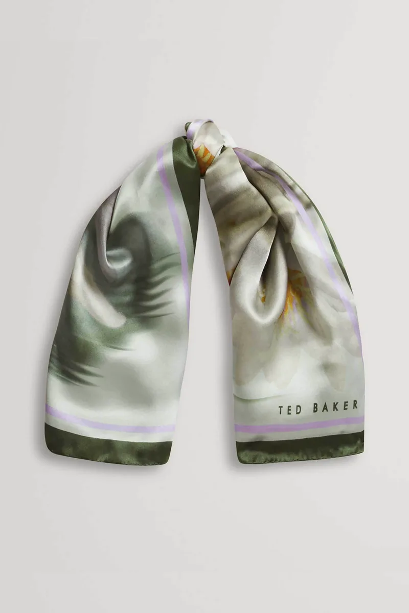 Ted Baker γυναικείο φουλάρι με all-over print "Jainne" - 284071 Πράσινο Σκούρο