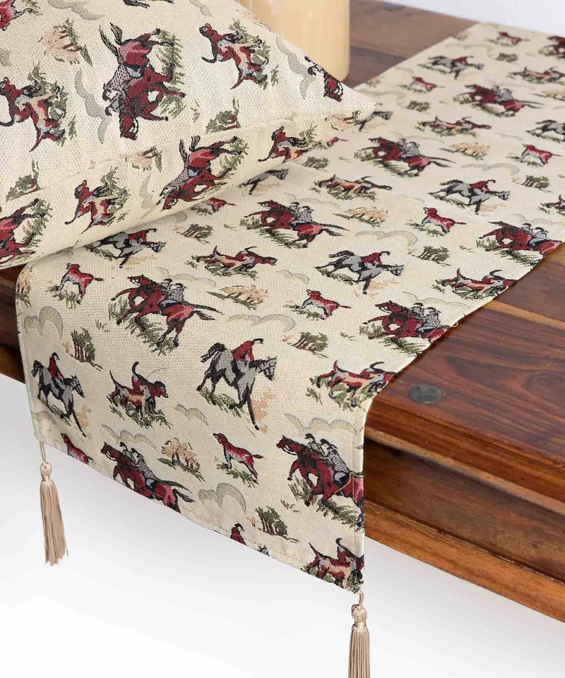 Μαξιλαροθήκη Διακόσμησης Silk Fashion Κυνήγι 45x45