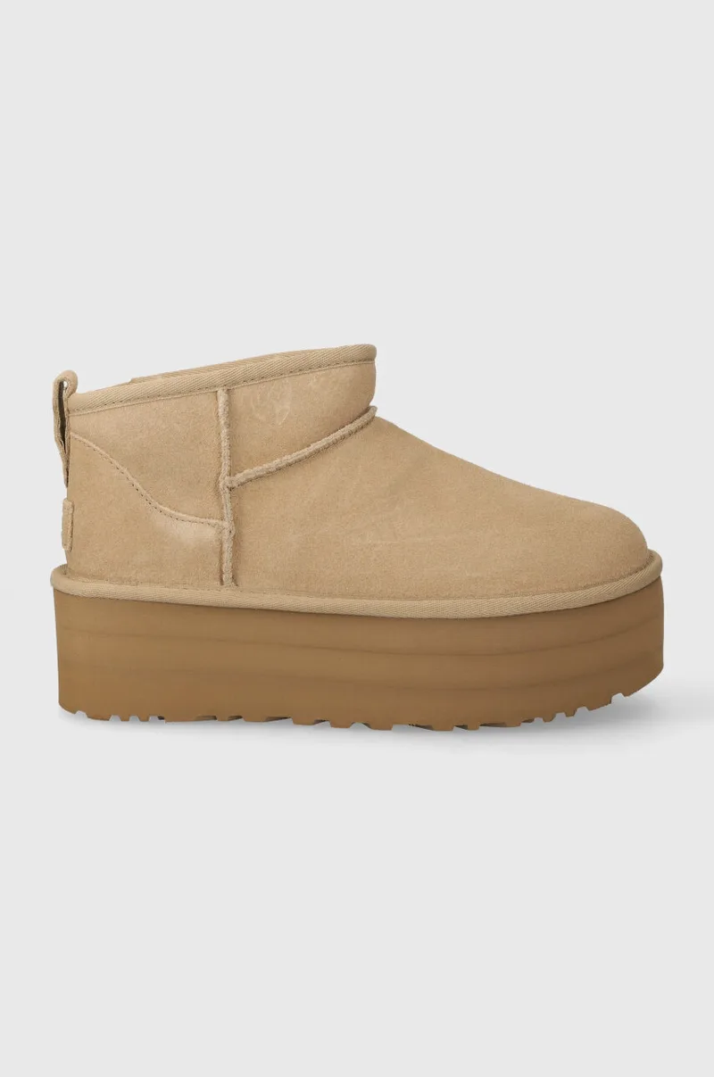 Μπότες σουέτ UGG Classic Ultra Mini Platform