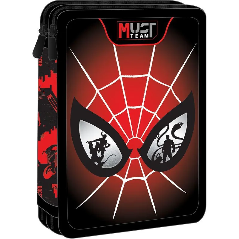Σχολική Κασετίνα Διπλή Γεμάτη Spider - Man Eyes Must Team
