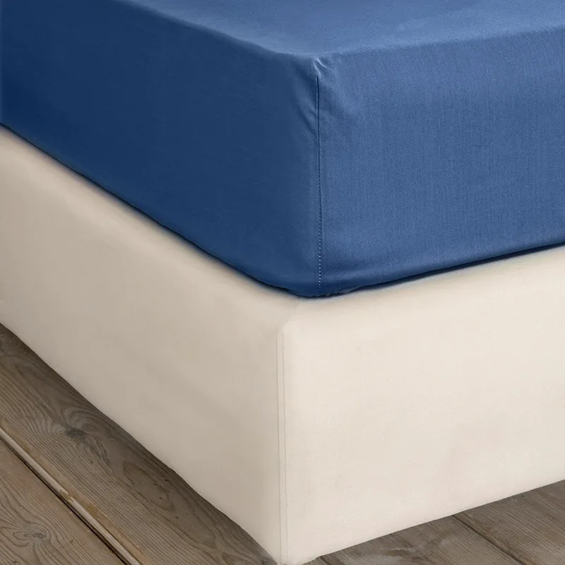 Σεντόνι Μεμονωμένο Μονό 100X200+32 Nima Unicolors Dark Denim Με Λάστιχο (100x200+32)