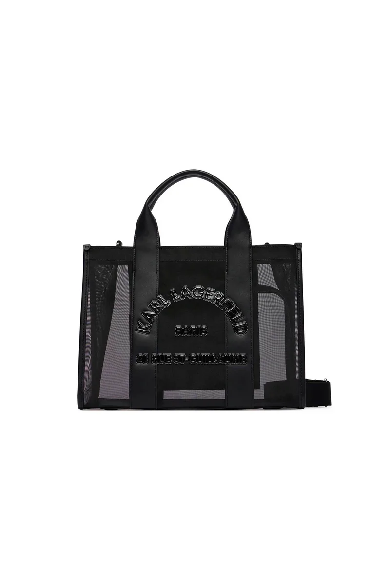 Karl Lagerfeld γυναικεία τσάντα tote "Rue St Guillaume Mesh Medium" - B2W50006 Μαύρο