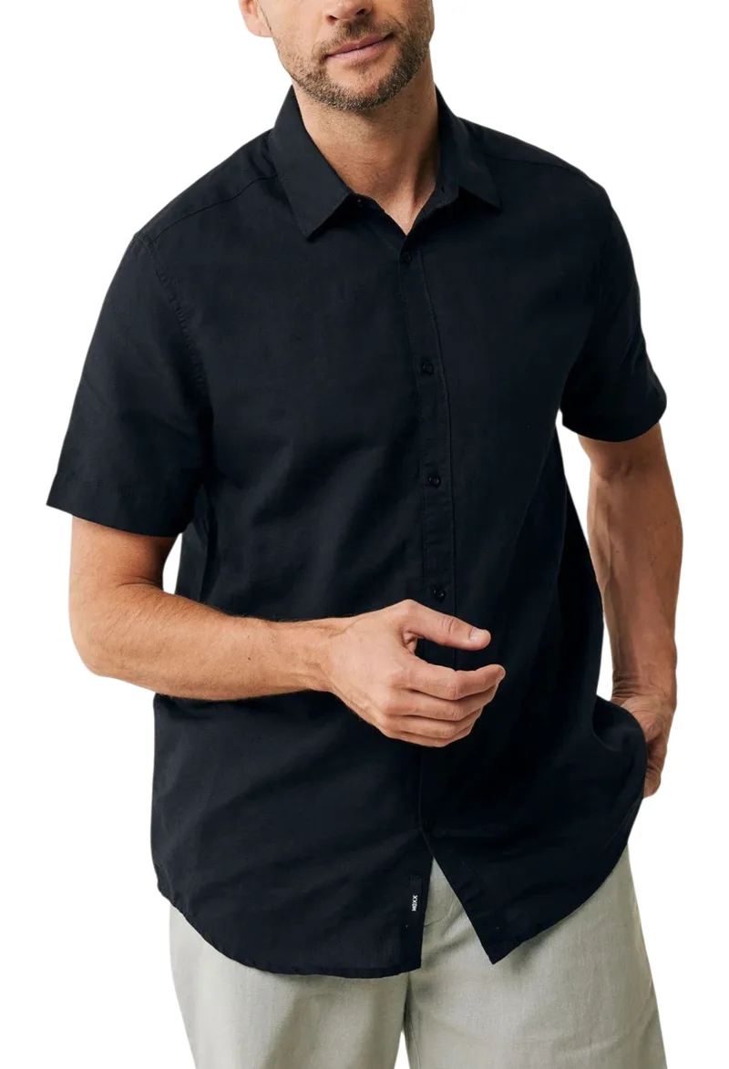 Πουκάμισο Κοντομάνικο Mexx Brandon MF007200251M-Black Ανδρικό