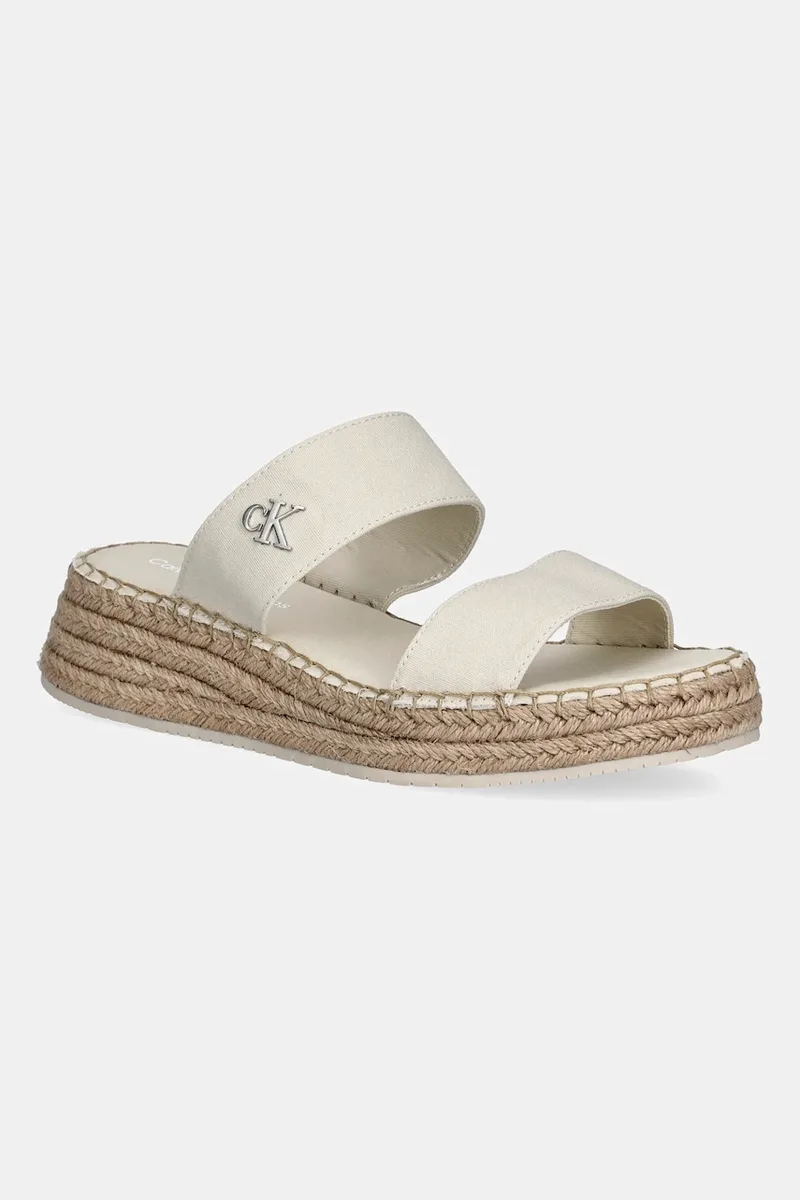 Παντόφλες Calvin Klein Jeans SPORTY ROPE MG LTH WEBBING