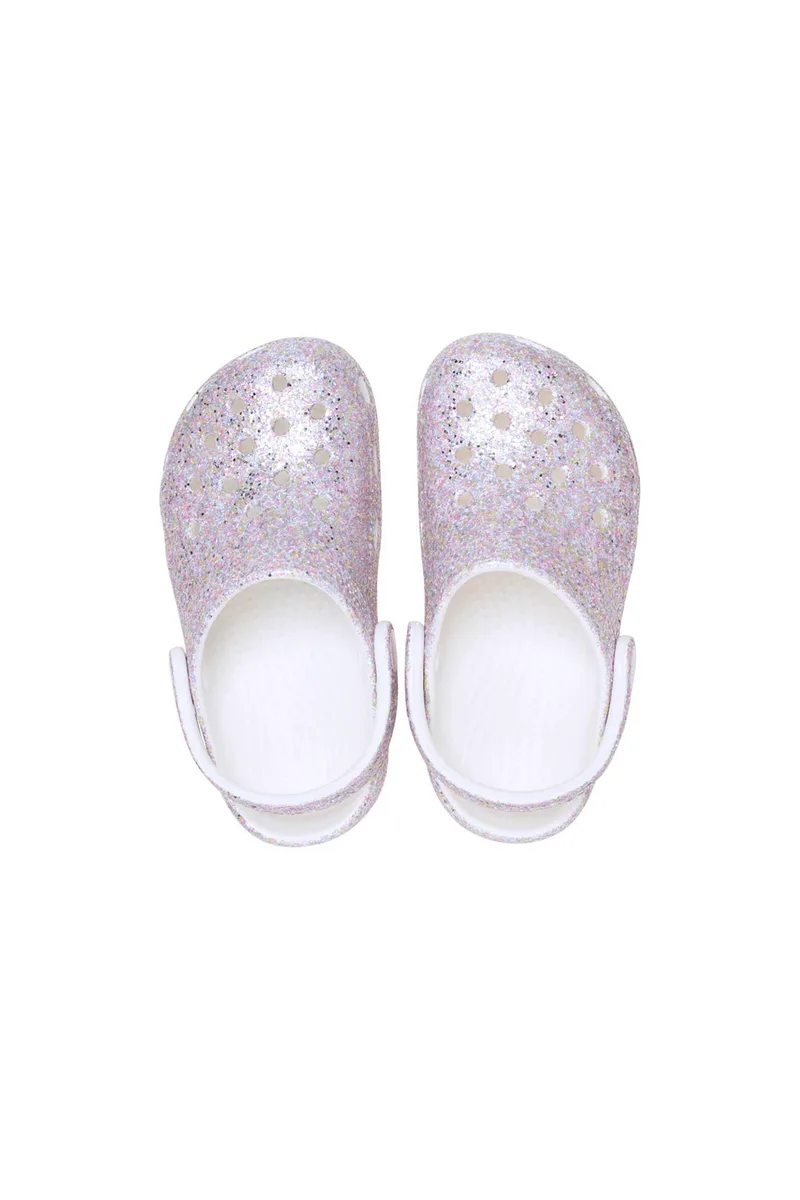 Crocs βρεφικά clogs "Toddler Classic Fantasy Glitter Clog" - E79912 Λευκό
