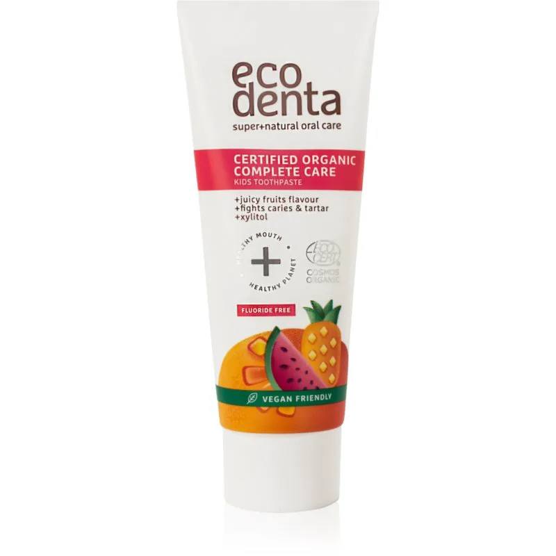 Ecodenta Organic Kids Certified Organic Juicy Fruit παιδική οδοντόκρεμα 75 ml