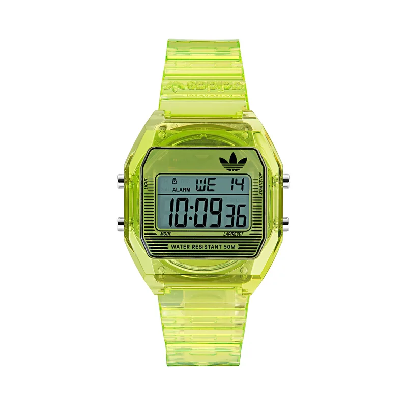 Ρολόι adidas AO Street Digital Two Crystal AOST25538 Πράσινο