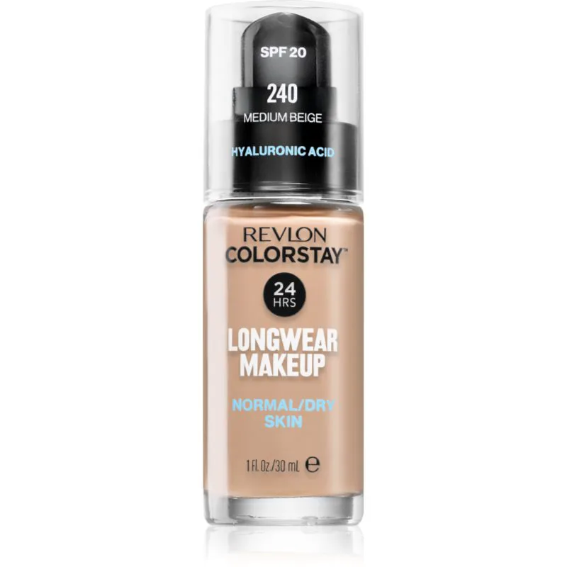 Revlon Cosmetics ColorStay™ SPF 20 μακράς διαρκείας μεικ απ για κανονική έως ξηρή επιδερμίδα απόχρωση 240 Medium Μπεζ 30 ml