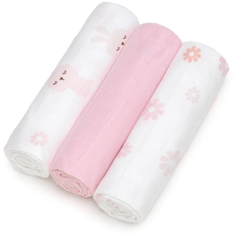 T-TOMI TETRA Cloth Diapers HIGH QUALITY υφασμάτινες πάνες Bunnies 70x70 cm 3 τμχ