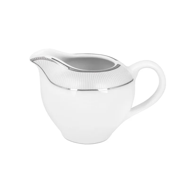 Γαλατιέρα Πορσελάνης Λευκή 300ml Classic Stripes Oriana Ferelli PR17310213 (Υλικό: Πορσελάνη, Χρώμα: Λευκό) - Oriana Ferelli - PR17310213