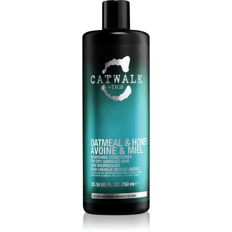 TIGI Catwalk Oatmeal & Honey θρεπτικό κοντίσιονερ για ξηρά και κατεστραμμένα μαλλιά 750 ml