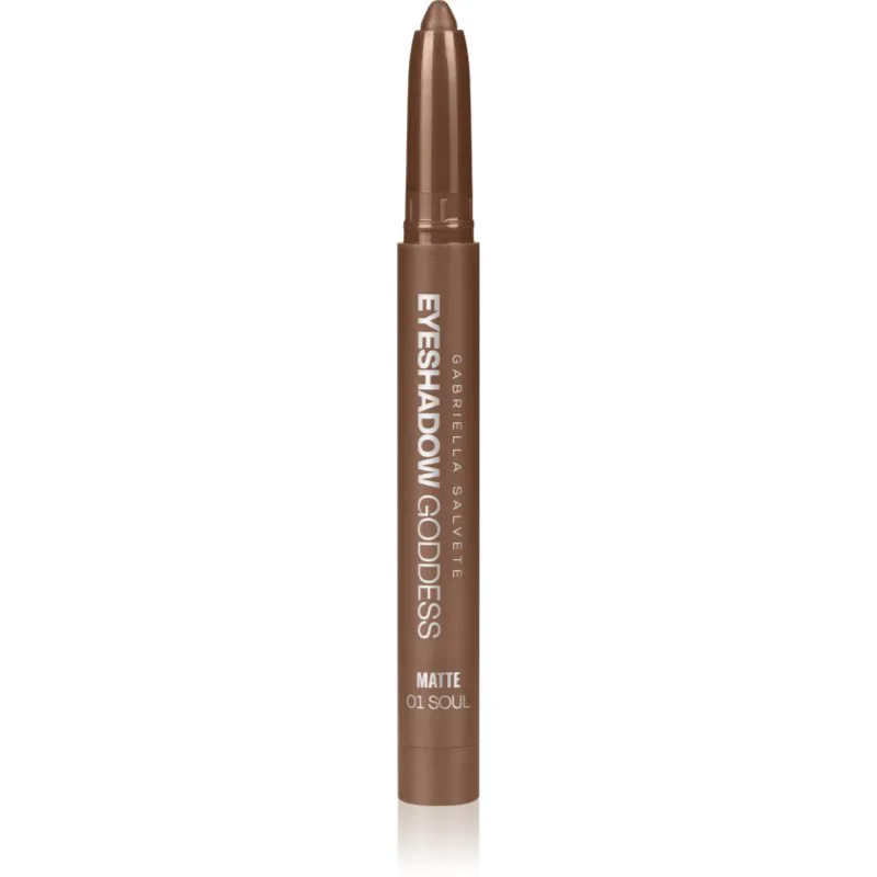 Gabriella Salvete Eyeshadow Goddess κρεμώδεις σκιές ματιών σε μολύβι απόχρωση Matte 01 Soul 1.3 γρ