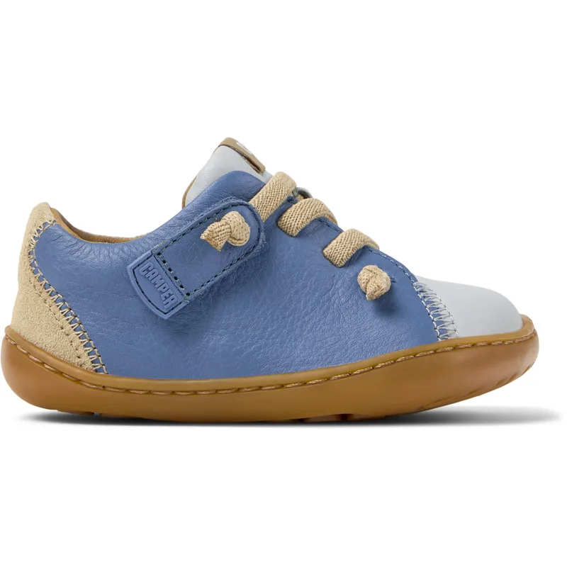 CAMPER Twins - Smart casual παπουτσια Για Firstwalkers - Μπεζ,Μπλε,Γκρι, Μέγεθος 23, Smooth leather