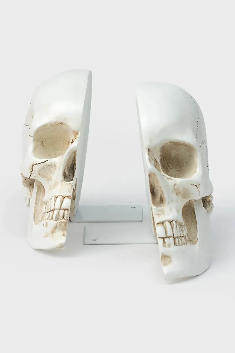 Στήριγμα βιβλίων Luckies of London Skull 12,3 x 15 x 21,5 cm 2-pack