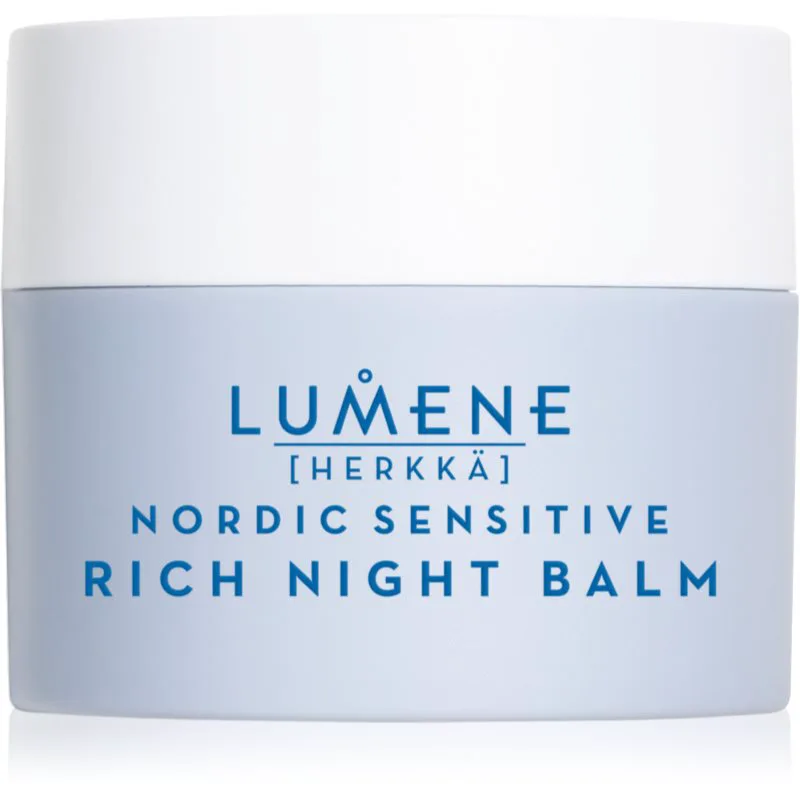 Lumene Nordic Sensitive [HERKKÄ] Rich Night Balm βάλσαμο νύχτας για καταπράυνση για ευαίσθητη επιδερμίδα 50 ml