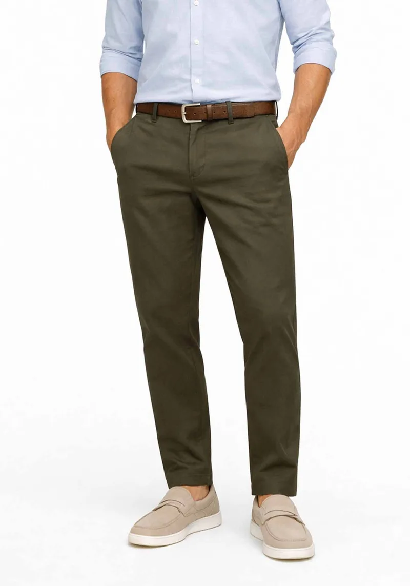 Fynch Hatton Παντελόνι Chino - 1603 2818 719 Dark Khaki