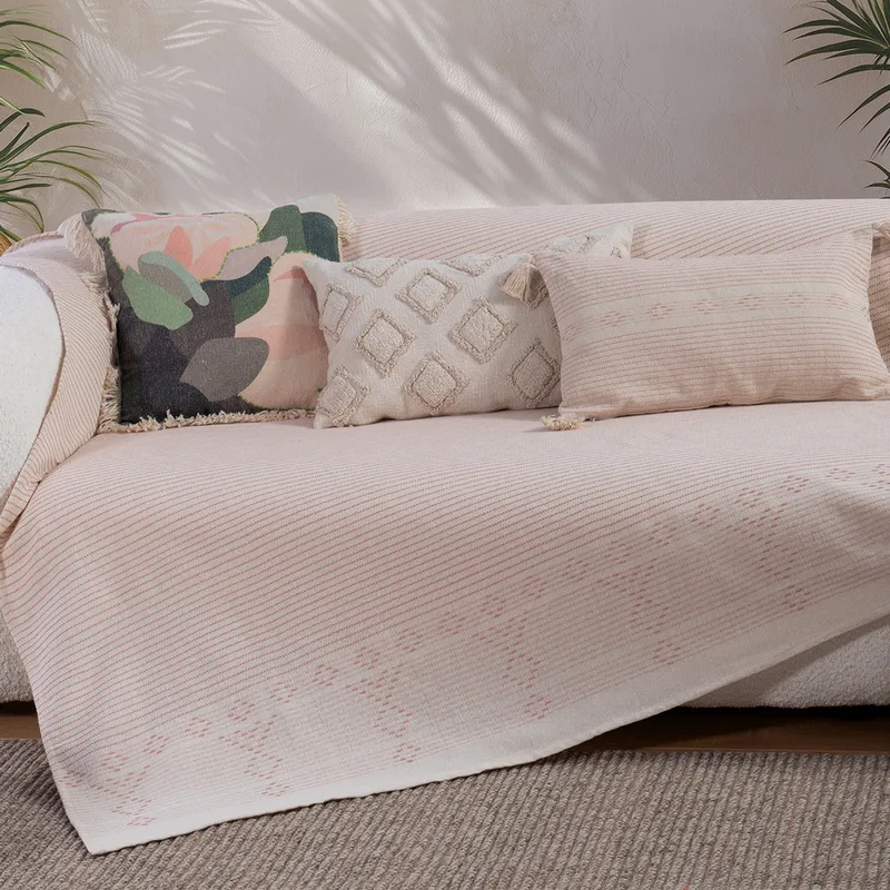 Ριχτάρι Καναπέ Τριθέσιου (180x300) Nef-Nef Homeware Resan Peach