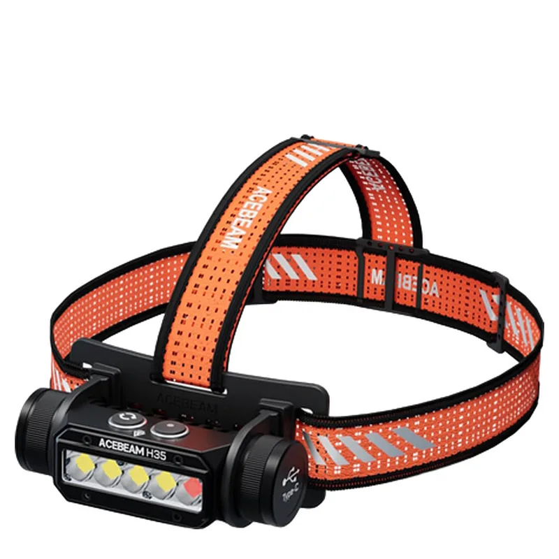 Φακός Κεφαλής Acebeam H35 + Μπαταρία