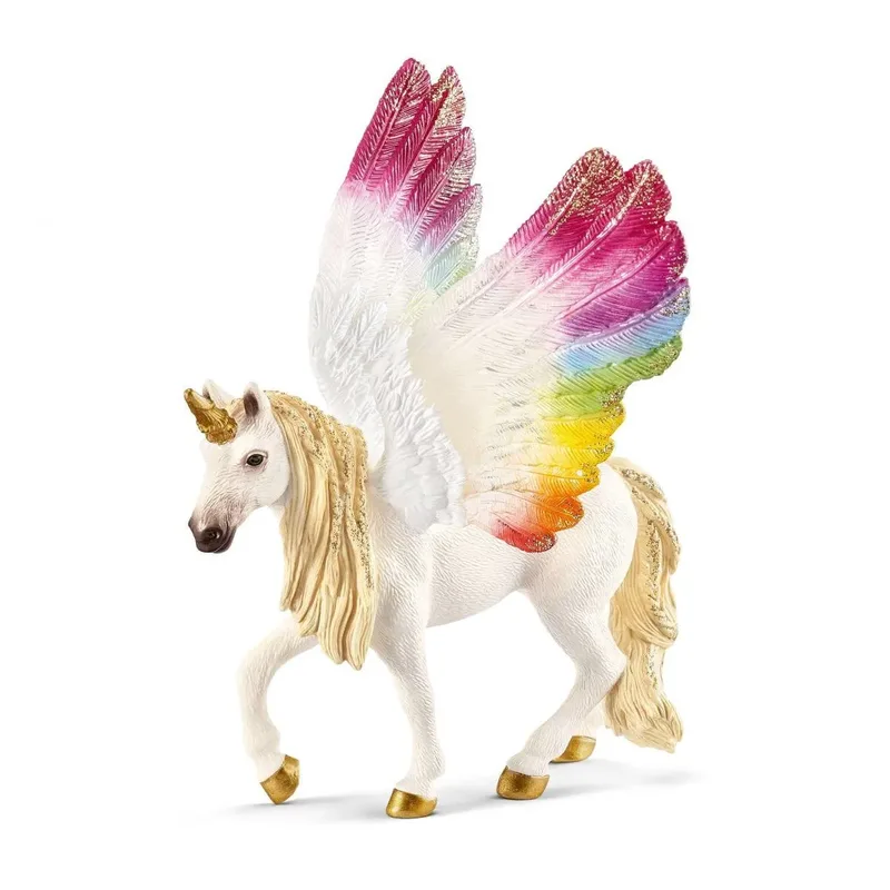 Μινιατούρα Schleich Μονόκερος με Φτερά Ουράνιου Τόξου 70576