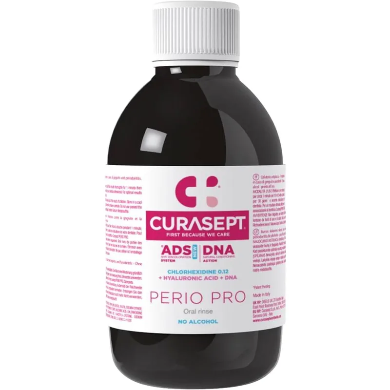 Curasept ADS DNA Perio Pro Mouthwash Στοματικό Διάλυμα Χλωρεξιδίνης Χωρίς Αλκοόλ 200ml