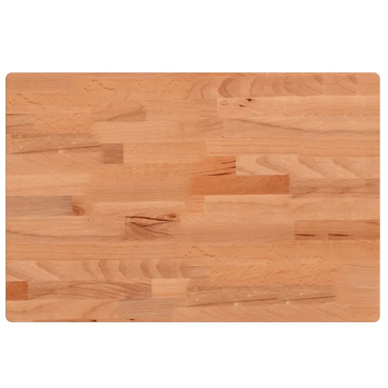 vidaXL Επιφάνεια Τραπεζιού Ορθογώνια 60x40x4 εκ. Μασίφ Ξύλο Οξιάς