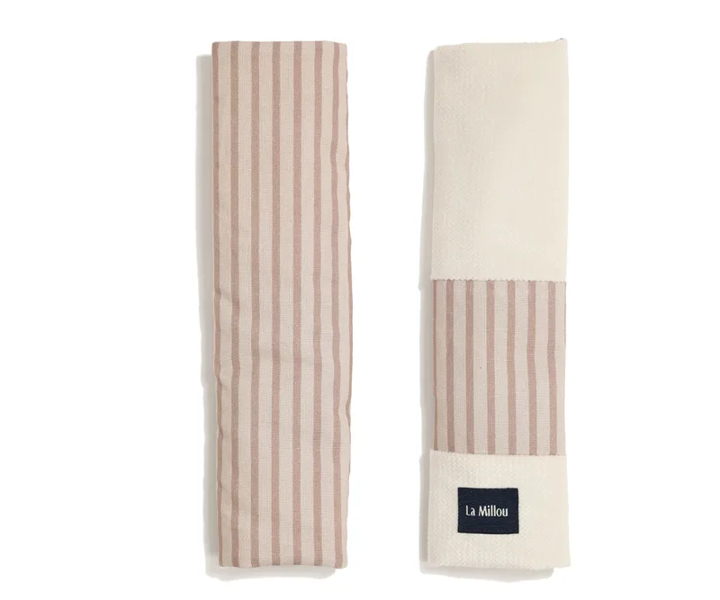 Jersey Seat Belt Cover Stripes Μπεζ