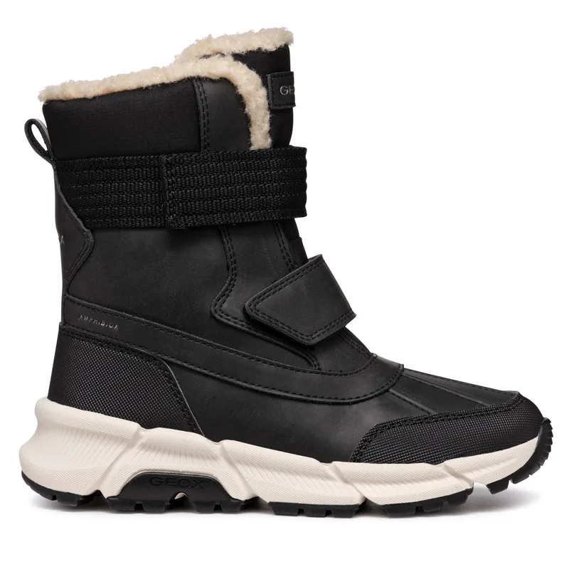 Μπότες Χιονιού Geox J Flexyper Plus Boy J46LCF 0MEFU C9999 M Μαύρο