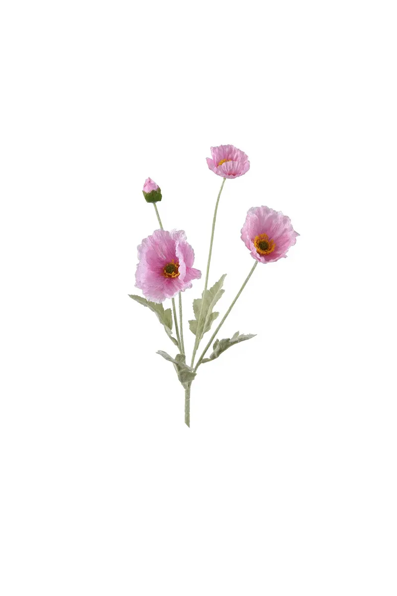 Kaemingk διακοσμητικό κλαδί παπαρούνα ροζ63 x 14 x 7 cm - 880394