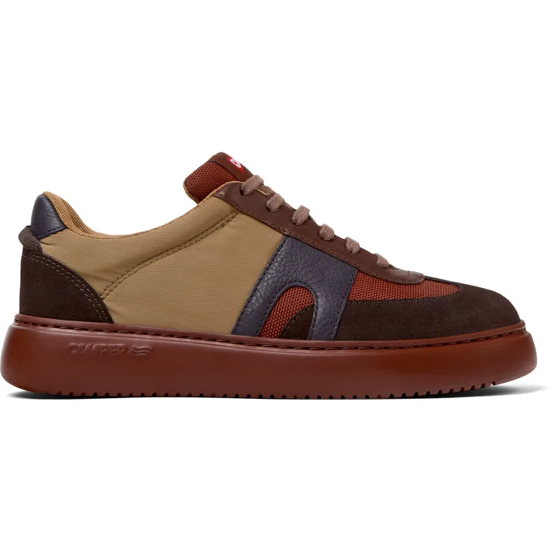 CAMPER Runner K21 - Sneakers Για Γυναικεία - Καφέ,Κόκκινο,Μοβ, Μέγεθος 36, Cotton fabric