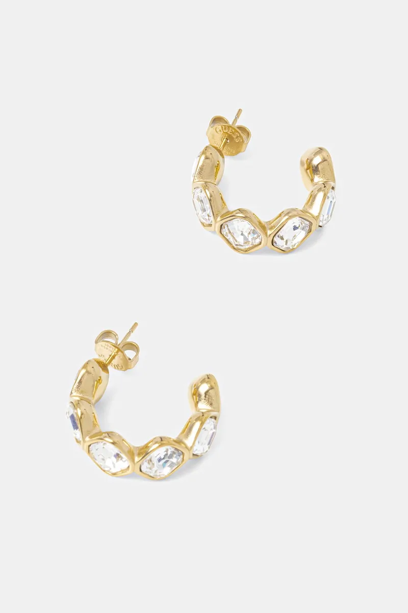 Γυναικεία σκουλαρίκια Guess από ανοξείδωτο ατσάλι με κρύσταλλο MAMOUNIA