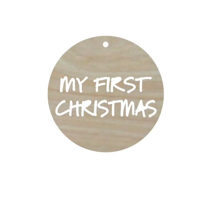 Ξύλινο Διακοσμητικό First Christmas
