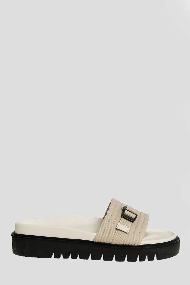 NEIL BARRETT Ανδρικό Μπεζ J-Hook Buckle Sliders