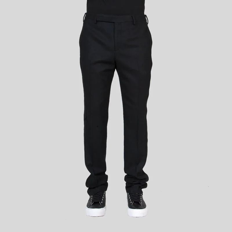 SAINT LAURENT Ανδρικό Μαύρο Straight Leg Trousers